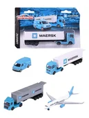 Pociągi dla dzieci - Dickie Ciężarówk "Maersk” – 3+ (produkt niespodzianka) - miniaturka - grafika 1
