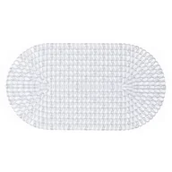 Maty antypoślizgowe - Mata łazienkowa 67,5 x 37 cm owalna transparentna - miniaturka - grafika 1