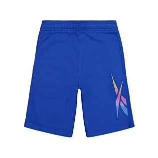 Spodnie i spodenki dla chłopców - Reebok Reebok Spodenki chłopięce spodnie Corto Big Rainbow Vector Królewski błękit 12 Years S89193RBI - grafika 1