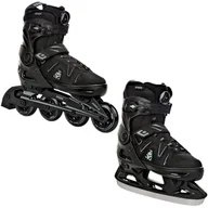 Łyżwy - Rolki Łyżwy Hokejowe 2W1 Raven Pulse Pro Black Fitgo 43-46 - miniaturka - grafika 1