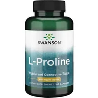 Suplementy naturalne - SWANSON L-Prolina 500mg 100tab - suplement diety - miniaturka - grafika 1