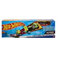 Tory, garaże, parkingi - Hot Wheels, Action, Vertical Power Launch, zestaw kaskaderski z autem - miniaturka - grafika 1