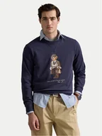 Bluzy męskie - Polo Ralph Lauren Bluza 710980305001 Granatowy Regular Fit - miniaturka - grafika 1