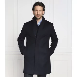 Płaszcze męskie - HUGO Wełniany płaszcz Mayer2241 | z dodatkiem kaszmiru - grafika 1