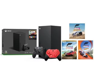 Xbox Series X z napędem - 1TB + Forza Horizon 5 Bundle + pad Elite Series 2 Core (czerwony) - Konsole Xbox - miniaturka - grafika 1