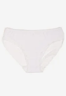 Białe Majtki Figi Zdobione Koronką Venissella - Majtki damskie - miniaturka - grafika 1