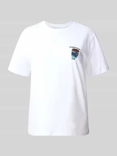 T-shirt z nadrukowanym motywem model ‘NORA’ - Koszulki i topy damskie - miniaturka - grafika 1