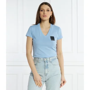 Armani Exchange T-shirt | Regular Fit - Koszulki i topy damskie - miniaturka - grafika 1