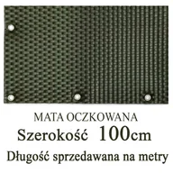 Parawany - Mata,osłona balkonowa OCZKOWANA z technorattanu, kolor zielony, szerokość 1,00 m - miniaturka - grafika 1