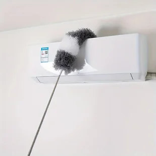 TEMU Wszechstronny elektrostatyczny miotełka z wysuwanym drążkiem - Zginana, pralna głowica do czyszczenia wysokich sufitów, mebli i samochodów - Inne - miniaturka - grafika 1