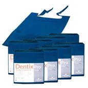 Sprzęt i akcesoria stomatologiczne - Śliniak dentystyczny z kieszonką 39cm x 48cm granatowy podfoliowany 54g DentixPro 400szt - miniaturka - grafika 1