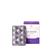 Witaminy i minerały - Genactiv Colostrum Junior, Suplement diety, 60 tabletek o smaku czarnego bzu - miniaturka - grafika 1