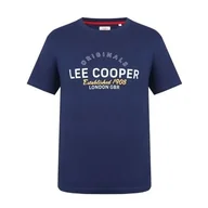 Koszulki męskie - Lee Cooper Logo granatowy T-shirt męskie, Rozmiar XXL - miniaturka - grafika 1