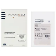 Problemy skórne - Manuka Ig Max, sterylny, nieprzywierający opatrunek nasączony miodem Manuka, 10 cm x 12,5 cm, 1 sztuka - miniaturka - grafika 1