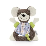 Zabawki sensoryczne - Sterntaler – grzechotka dla niemowląt miś Maxi lub piesek Hanno, miękka, 15 cm - miniaturka - grafika 1