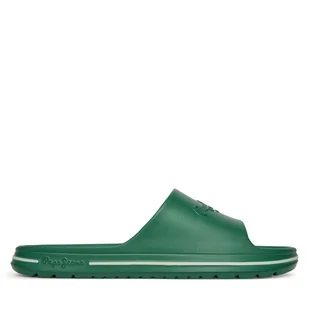Klapki Pepe Jeans Beach Slide M PMS70159 Zielony - Klapki i japonki męskie - miniaturka - grafika 1