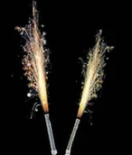 Dekoracje i nakrycia stołu na imprezę - Fontanna tortowa złota - 25 cm - 1 szt. - miniaturka - grafika 1