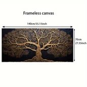 Inne - TEMU 1 sztuka 27,55 cala * 55,11 cali / 70 cm * 140 cm Nowoczesny Obraz na Płótnie "Drzewo Życia" bez do Salonu i Sypialni - Dekoracyjna Plakatowa - miniaturka - grafika 1