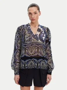 Morgan Bluzka 251-OJAL.F Granatowy Regular Fit - Bluzki damskie - miniaturka - grafika 1