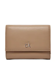 Calvin Klein Mały Portfel Damski Ck Daily Medium Trifold_Pbl K60K612851 Beżowy - Portfele - miniaturka - grafika 1