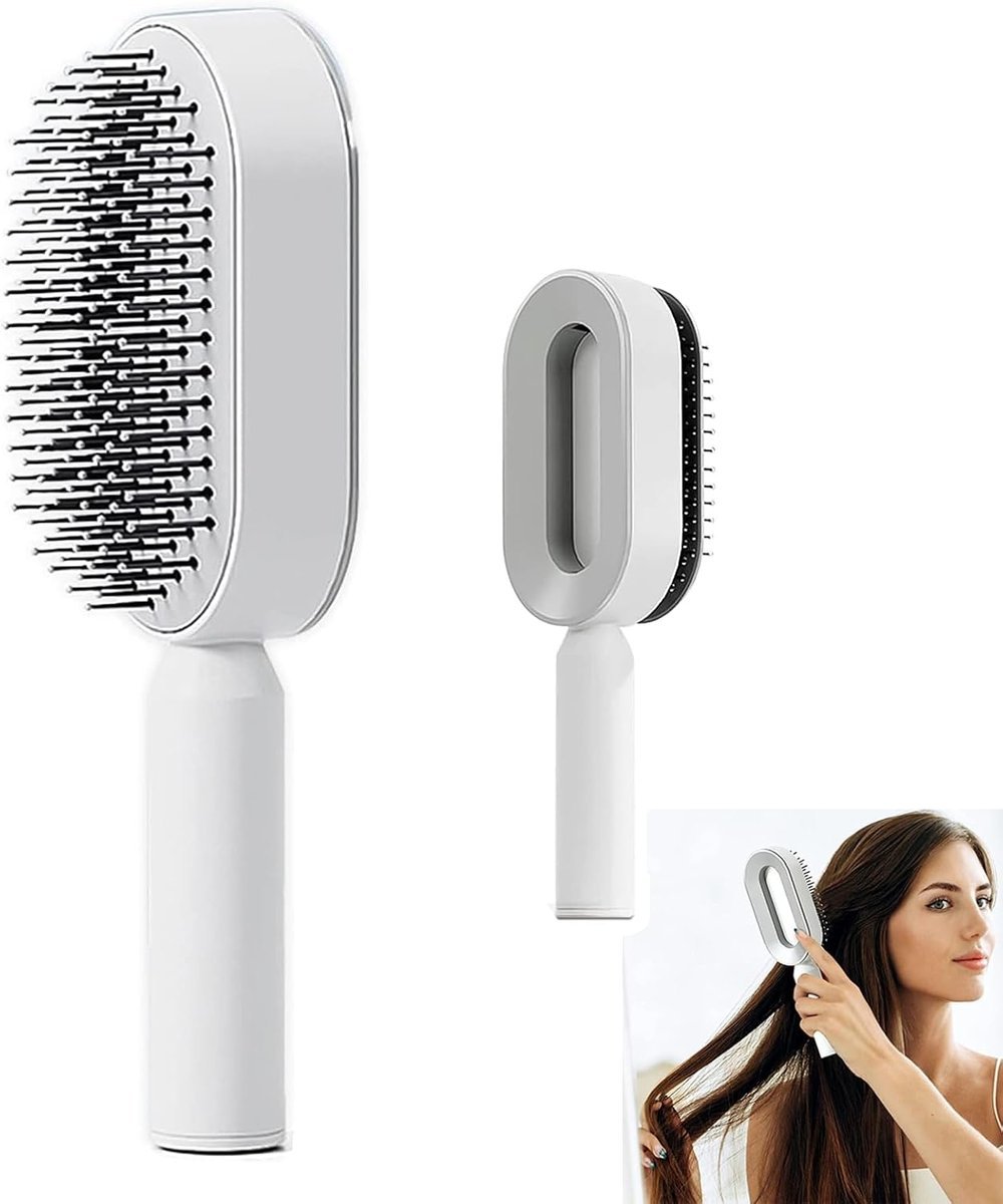 Samoczyszczająca się szczotka do włosów, 3D Air Cushion, masaż poduszek powietrznych, grzebień do włosów, szpilki do usuwania splątanych włosów i wę..