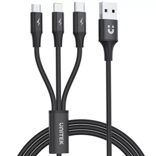 Unitek Kabel USB 3.0 Lightning USB-C micro USB 1m - Kable USB - miniaturka - grafika 4