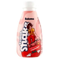 Mleko - Bakoma Twist Shake Mleczko o smaku truskawkowym 380 g - miniaturka - grafika 1