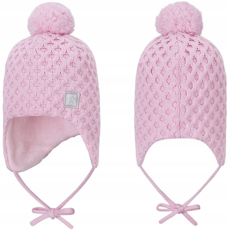 Reima Nunavut wełniana czapka zimowa r. 46 cm pink