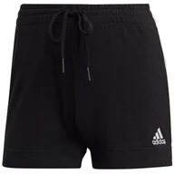 Spodenki damskie - Spodenki damskie adidas Essentials Slim Shorts czarno-białe GM5523 XL - miniaturka - grafika 1