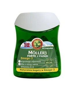Axellus Mollers Tran Norweski Forte 60 szt. - Witaminy i minerały - miniaturka - grafika 1