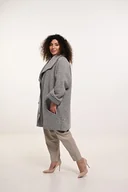 Kurtki damskie - Wełniana kurtka szara - miniaturka - grafika 1