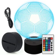 Lampy stojące - Lampka Piłka Led 3D Nocna Na Biurko Dekoracyjna Dziecka Dotykowa Usb +Pilot - miniaturka - grafika 1