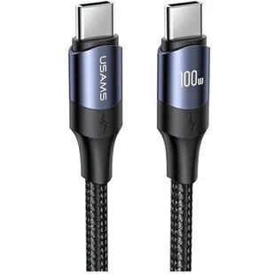 USAMS Kabel U71 USB-C na USB-C 1,2m 100W PD Fast Charge czarny/black SJ524USB01 (US-SJ524) - Kable USB - miniaturka - grafika 1