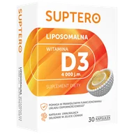 Witaminy i minerały - Suptero Liposomalna Witamina D3 4000 j.m., 30 kapsułek - miniaturka - grafika 1