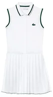 Sukienki - Lacoste Damska sukienka sportowa Ef1003, biała/zielona, 30 - miniaturka - grafika 1