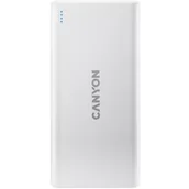 Akcesoria do tabletów i e-booków - Canyon Power Bank 10000 mAh Micro USB/USB-C CNE-CPB1006W) Biała - miniaturka - grafika 1