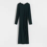 Sukienki - Reserved - Sukienka z wiskozą - Turkusowy - miniaturka - grafika 1