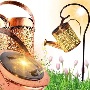 LAMPA OGRODOWA SOLARNA KONEWKA LED WBIJANA Z CZUJNIKIEM OZDOBA GIRLANDA XXL - Lampy ogrodowe - miniaturka - grafika 1