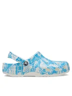 Klapki i japonki męskie - Crocs Klapki Classic Duke Print Clog 210003 Niebieski - miniaturka - grafika 1
