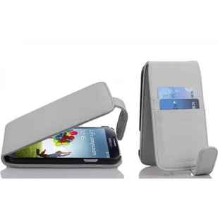 Etui Cadorabo do Samsung Galaxy S4 w kolorze SNOW WHITE etui na telefon komórkowy z klapką z miejscem na kartę etui ochronne etui z klapką w stylu książki - Etui i futerały do telefonów - miniaturka - grafika 1