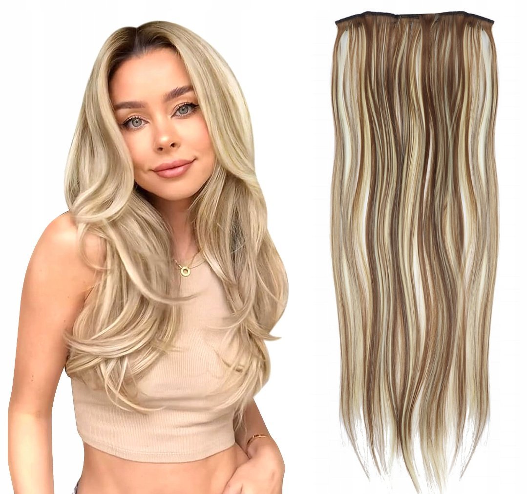 Doczepiane Włosy 60cm Clipin Jak Naturalne Blond