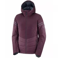 Kurtki i kamizelki sportowe damskie - SALOMON Edge Jacket W Winetasting/Ebony S - miniaturka - grafika 1