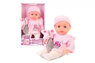 Figurki dla dzieci - LALKA NATALIA BOBAS Z MASKOTKĄ 33CM 64194 ARTYK - miniaturka - grafika 1