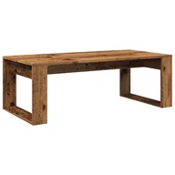 Ławy i stoliki kawowe - vidaXL Stolik kawowy o wyglądzie starego drewna 102x50x35 cm materiał drewnopochodny - miniaturka - grafika 1