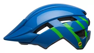 Bell Sidetrack II Kask Dzieci, strike gloss blue/green One Size | 47-54cm 2021 Kaski dla dzieci 210233-027 - Kaski rowerowe - miniaturka - grafika 2