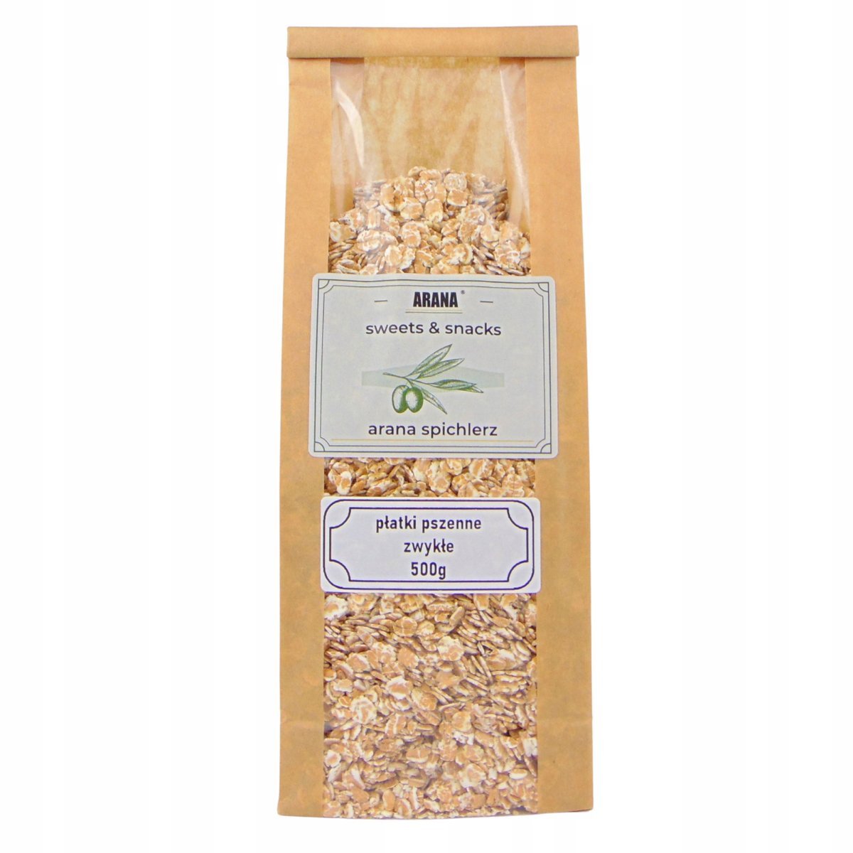 PŁATKI PSZENNE 500g naturalne bez cukru wysoka jakość