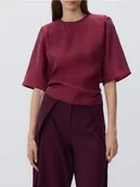 Bluzki damskie - Reserved - Bluzka z lyocellu - różowy - miniaturka - grafika 1