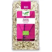 Płatki śniadaniowe i musli - Bio Planet Ekologiczne płatki owsiane to płatki z pełnego przemiału. Dzięki temu - miniaturka - grafika 1