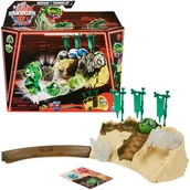 Figurki dla dzieci - Zestaw Bakugan Training Set + Figurka Titanium Trox Dino Clan zielony Gra strategiczna - miniaturka - grafika 1