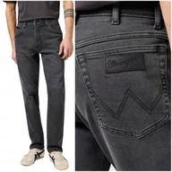 Spodnie męskie - Wrangler TEXAS SLIM FREE TO STRETCH wygodne szare spodnie jeansowe W34 L32 - miniaturka - grafika 1